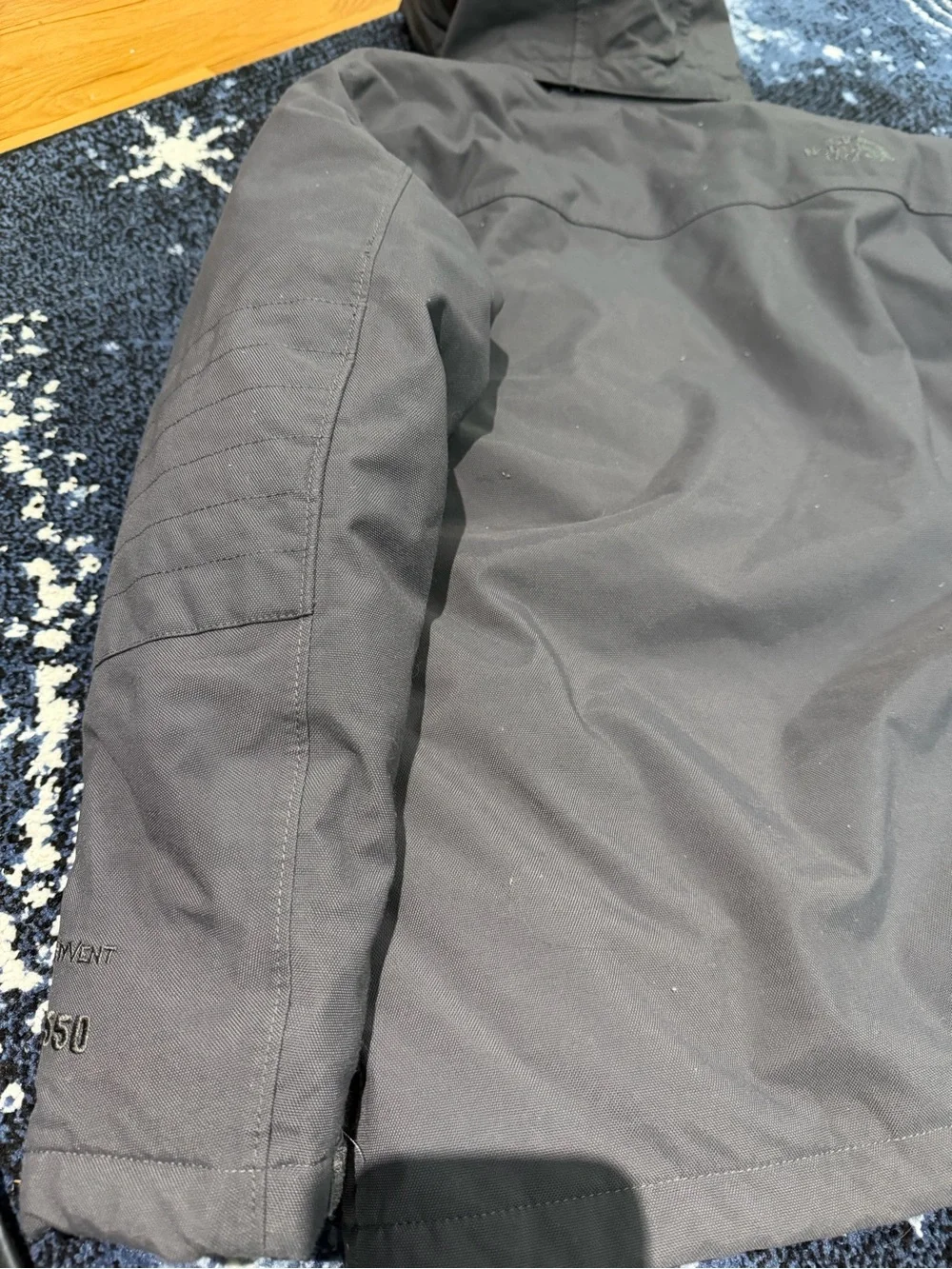 The North Face Men's Dark Gray Hooded Winter Jacket